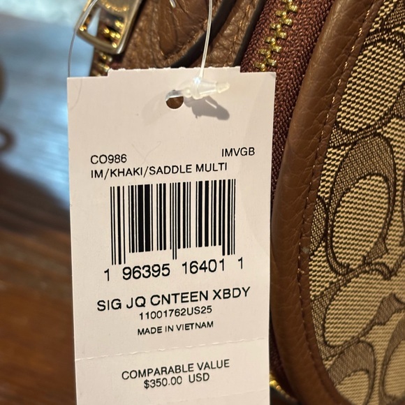 Coach Canteen Crossbody Bag In Signature Jacquard CO986 - Picture 3 of 5
